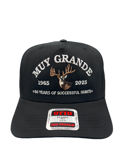 Muy Grande 60th Anniversary Retro Cap - Black