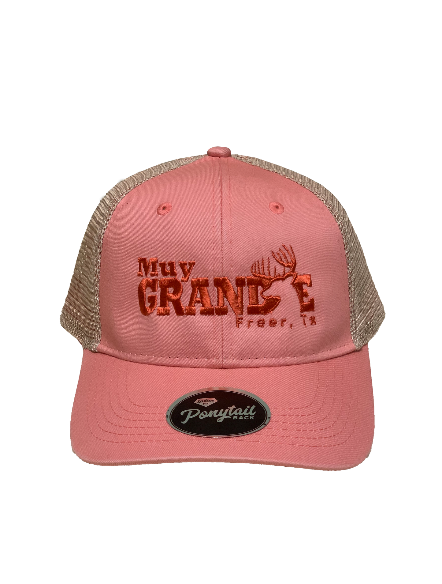 Muy Grande - Women's Ponytail Cap - Coral