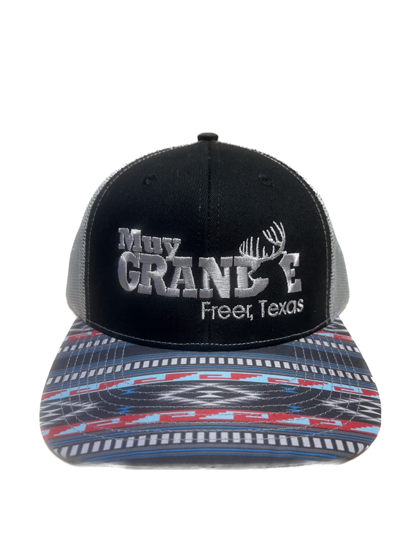 Muy Grande Printed Outdoor Cap Trucker - Black/Silver