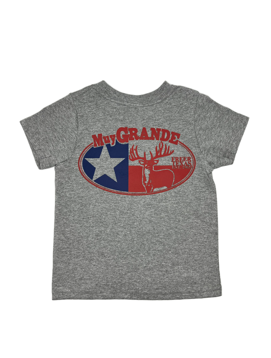 Toddler Throwback Texas T-Shirt - Gray