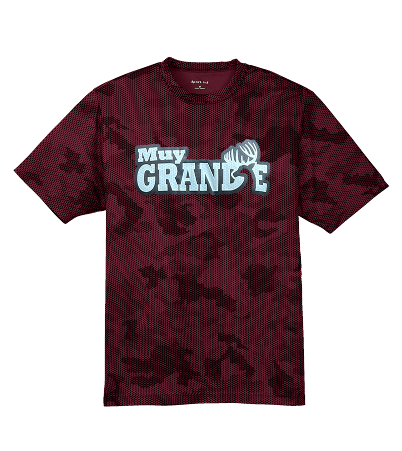 Muy Grande Youth Camo Hex Tee - Maroon