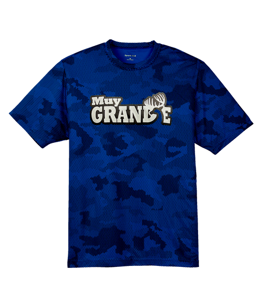Muy Grande Youth Camo Hex Tee - Royal