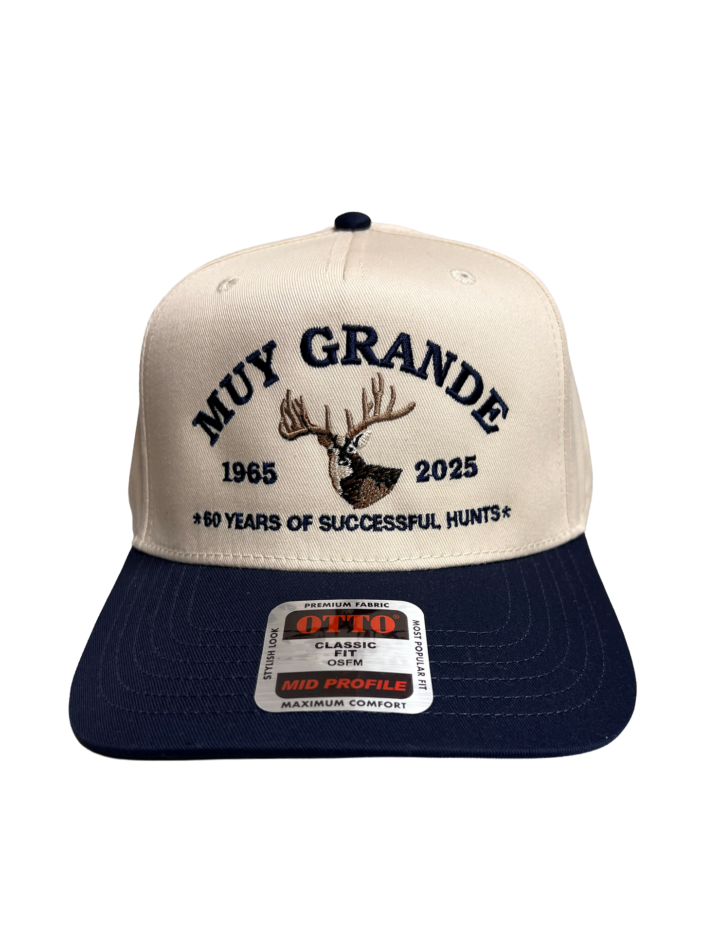 Muy Grande 60th Anniversary Retro Cap - Khaki/Navy