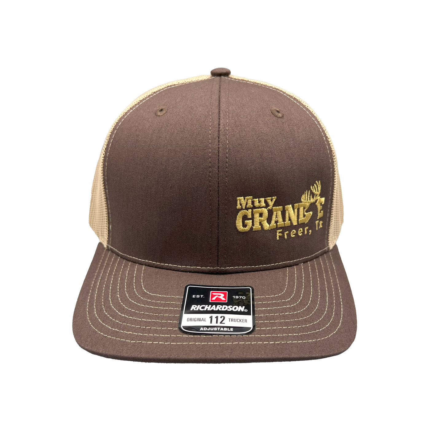 Muy Grande Richardson Trucker Side Logo - Brown/Khaki