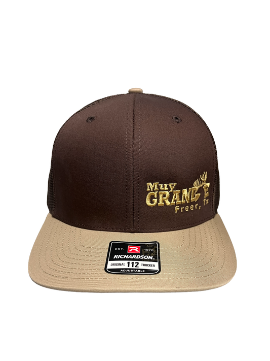 Muy Grande Richardson Trucker Side Logo - Brown/Khaki CMB