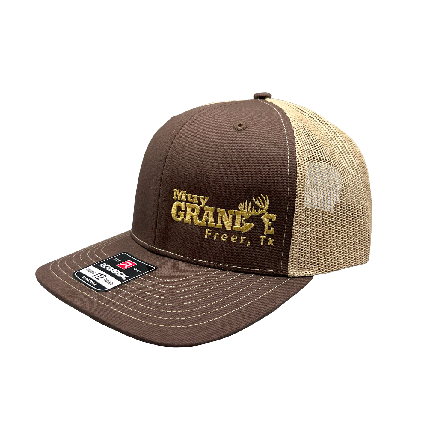 Muy Grande Richardson Trucker Side Logo - Brown/Khaki
