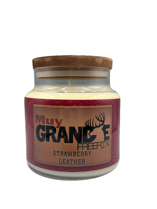 Medium Muy Grande Candle - Strawberry Leather