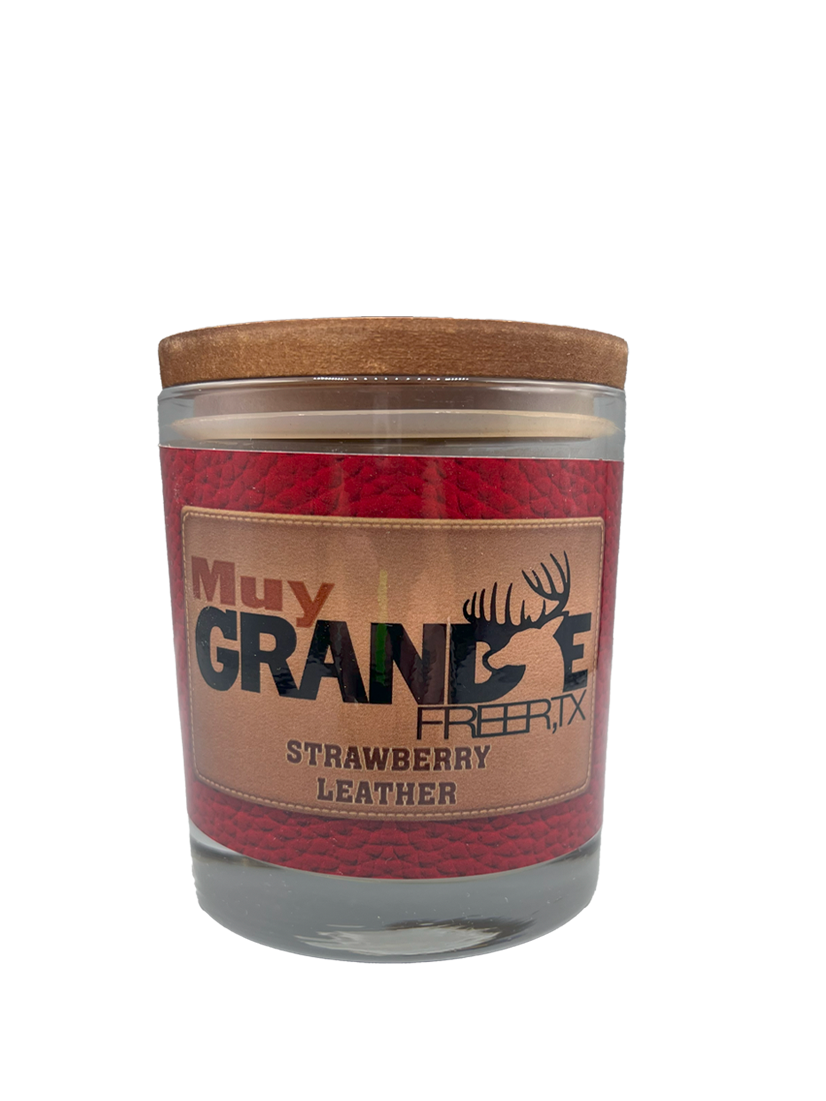 Small Muy Grande Candle - Strawberry Leather