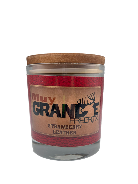 Small Muy Grande Candle - Strawberry Leather