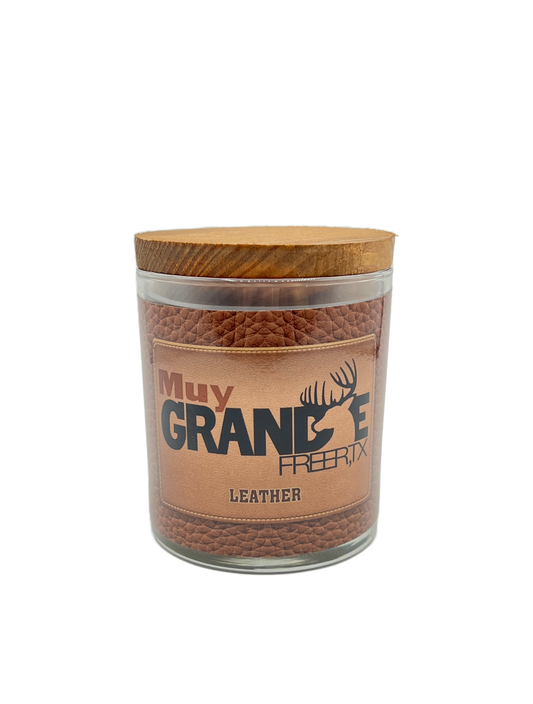 Small Muy Grande Candle - Leather