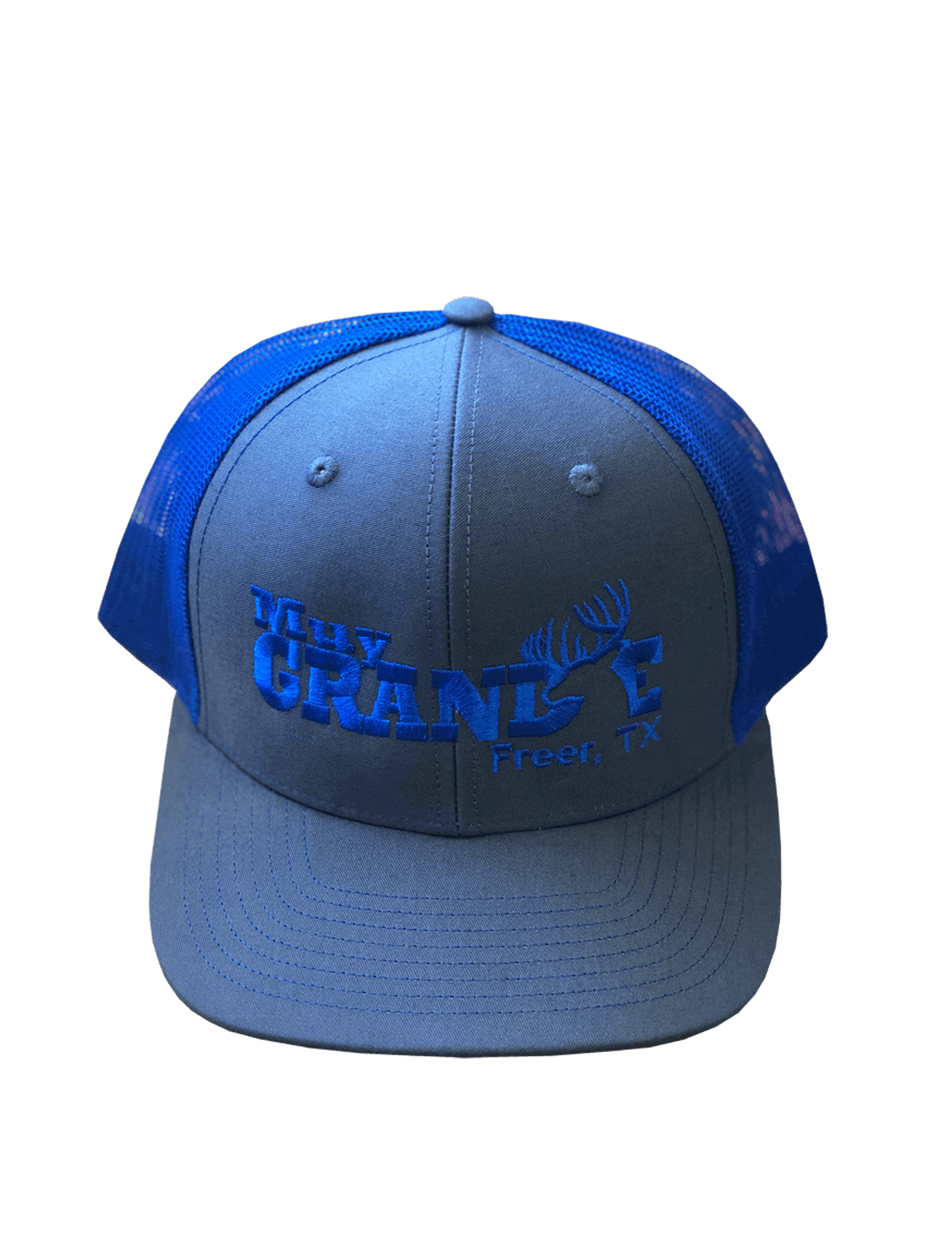 Muy Grande Richardson Trucker - Grey/ElectricBlue