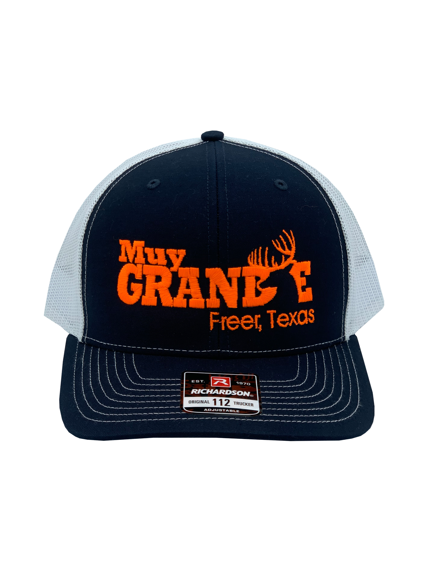 Muy Grande Richardson Trucker - Navy/White/Orange