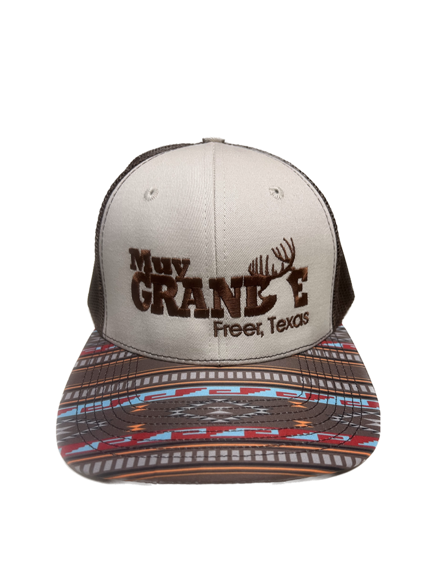 Muy Grande Printed Outdoor Cap Trucker - Brown/Gold