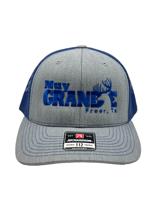 Muy Grande Richardson Trucker - Steel/Royal Blue