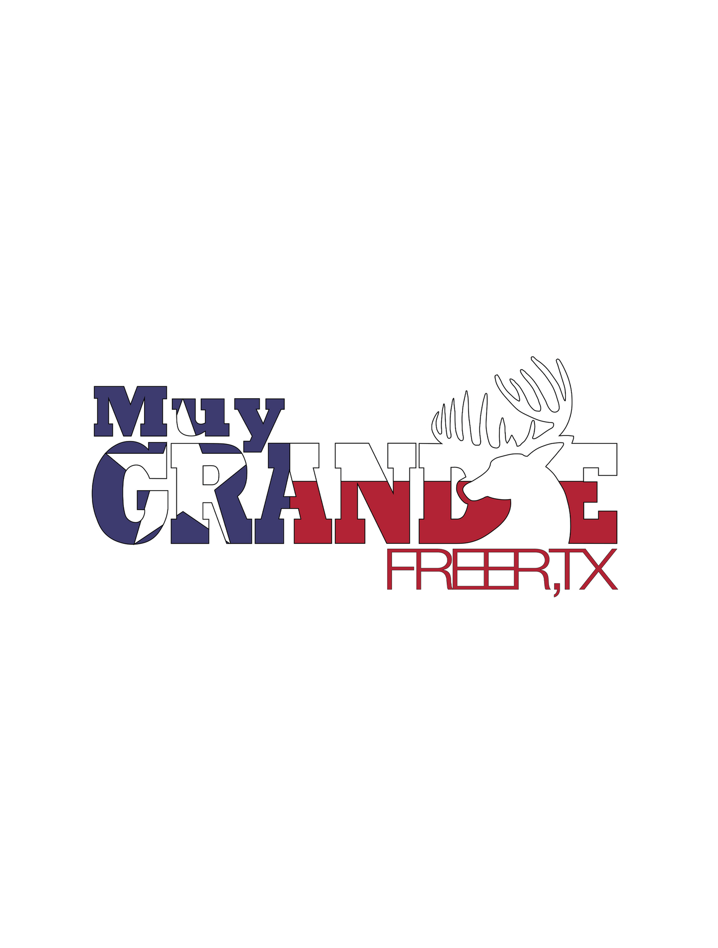 Muy Grande Logo Sticker - Texas