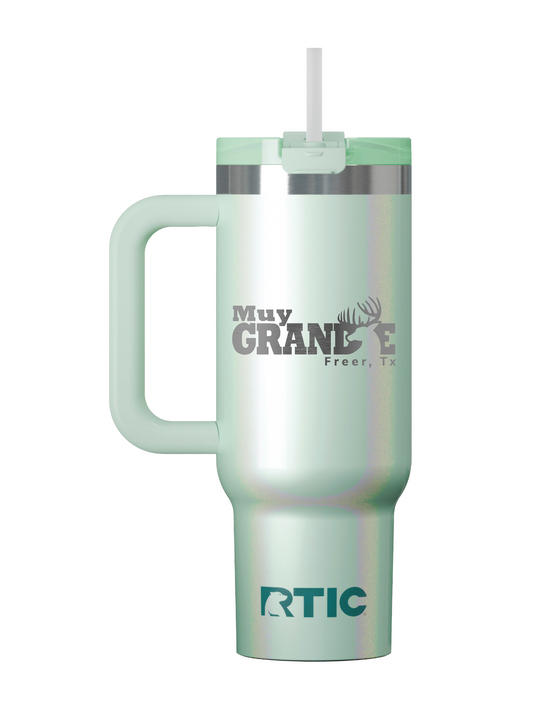 30oz Muy Grande RTIC Road Trip Tumbler - Seafoam Glitter