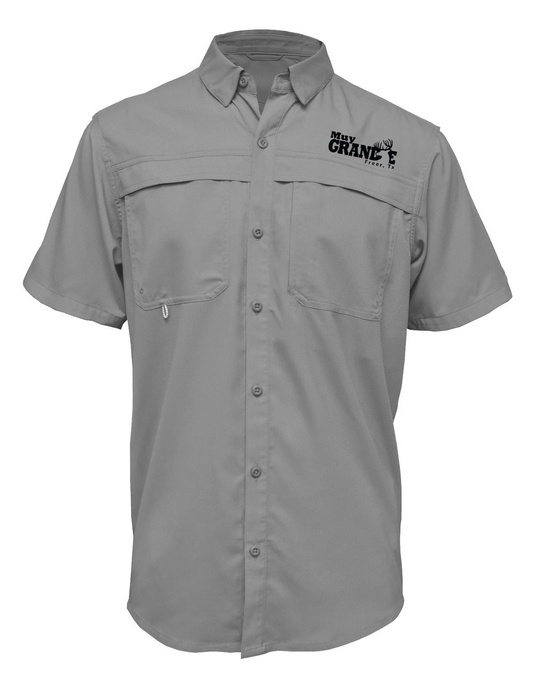 Muy Grande Short Sleeve Button - Charcoal
