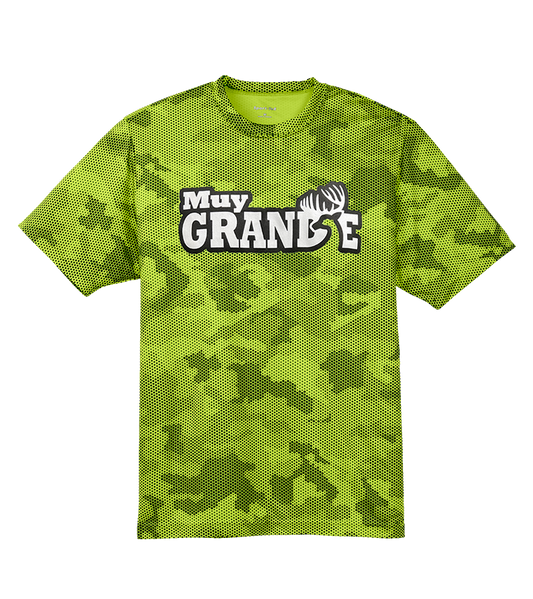 Muy Grande Youth Camo Hex Tee - Lime