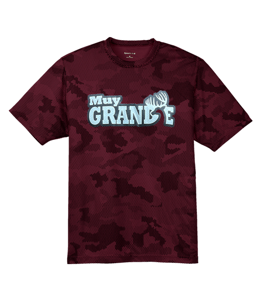 Muy Grande Youth Camo Hex Tee - Maroon