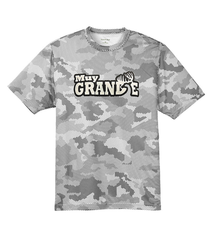 Muy Grande Youth Camo Hex Tee - White