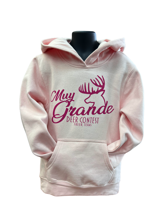Muy Grande Youth Fleece Hoodie - Pink